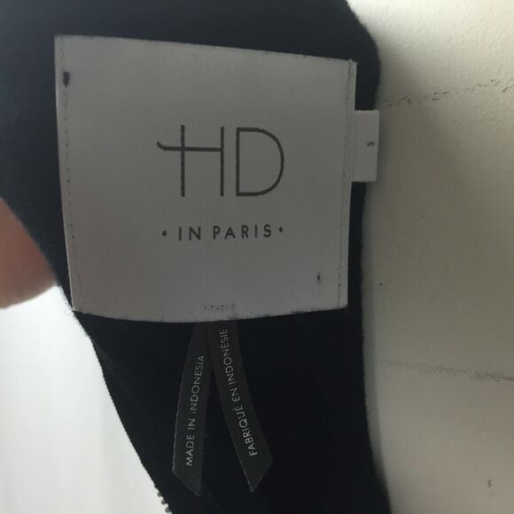 HD in Paris Jacquard Short Sleeve Scoop Neck Geometric Pattern Dress Sz S - Picture 8 of 8